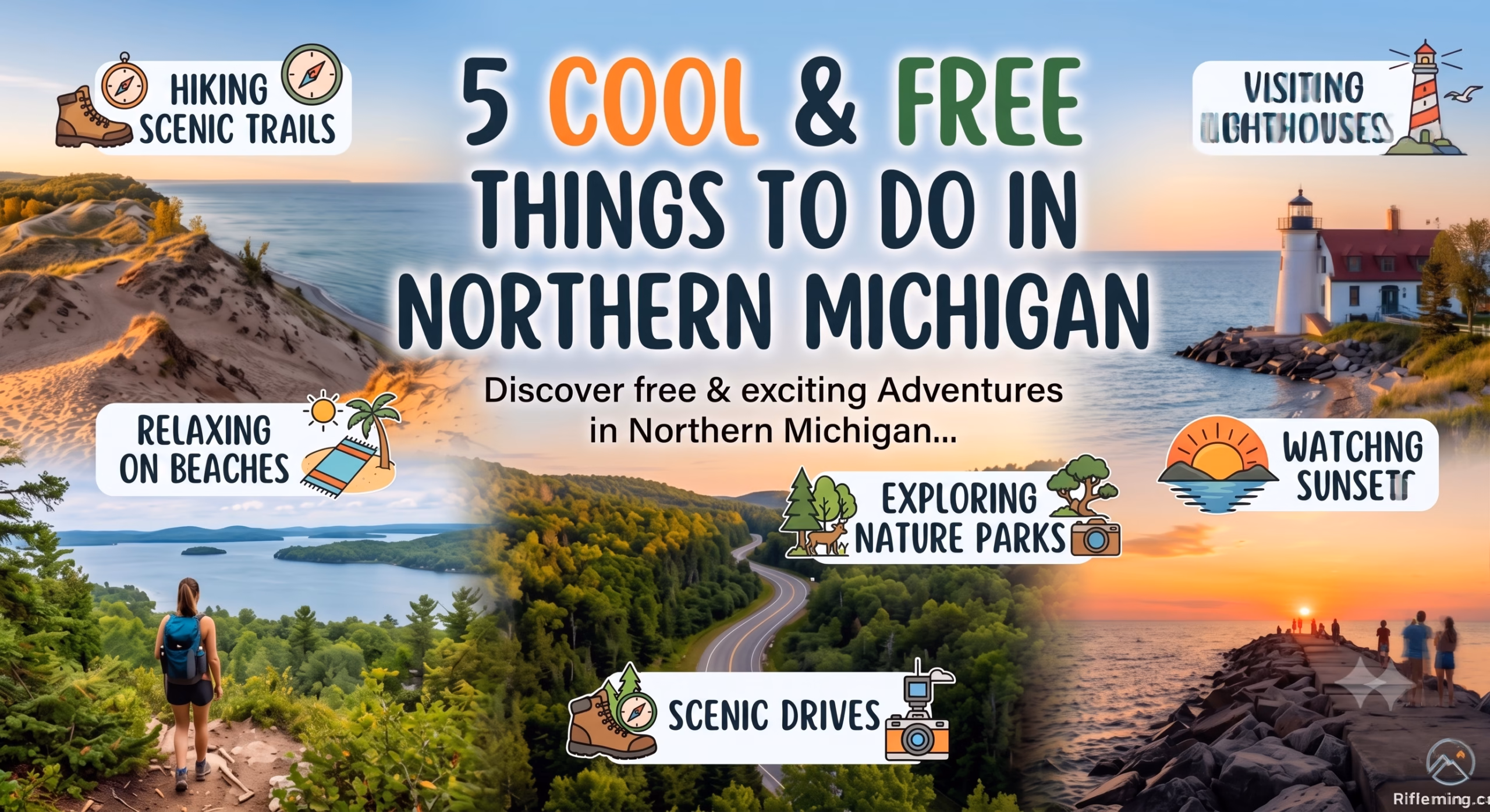 Planning a budget-friendly getaway? Discover 5 cool and free things to do in Northern Michigan, including beautiful Lavender Hill Farm and scenic beaches!